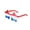 A, variant on FEOLGEHLY 4th of July Decorations, Independence Day Memorial Day Home Decor, 4th Of July Sunglasses Red White Blue Gradient Party Glasses for Independence Day Patriotic Celebration 4 Styles Available