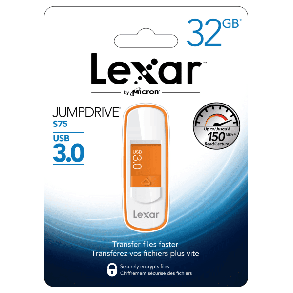 LJDS75-32GABNL LEXAR JUMPDRIVE S75 32GB BL NL