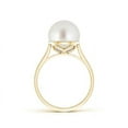 thumbnail image 2 of Angara Classic South Sea Cultured Pearl Ring in 14K Yellow Gold for Women | June Birthstone Jewelry for Her, 2 of 7