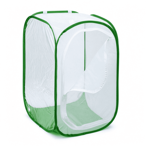 ACDANC 24"Garden Mesh Plant Tent Enclosure,Pop-Up Cage Plant Cover Pest Protection Guard for Fruit,Vegetables,Flowers and Herbs(16"X16"X24")