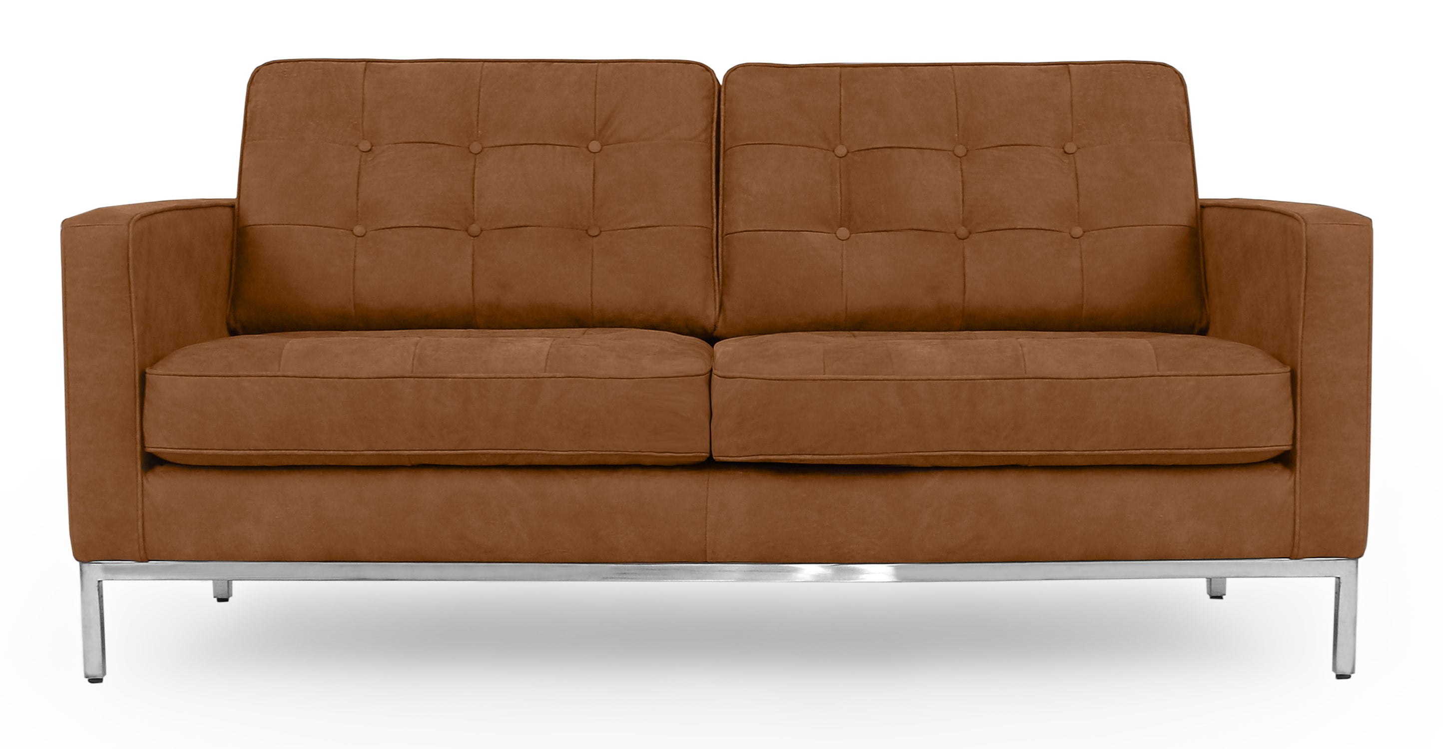 Kardiel Florence Midcentury Modern 62" Sofa, Pecan Full
