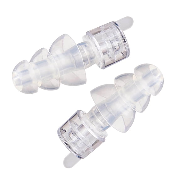 Etymotic Research ER20XS High-Fidelity Earplugs (Concerts, Musicians, Airplanes, Motorcycles, Sensitivity and Universal Hearing Protection) - Standard, Clear Stem