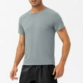 thumbnail image 3 of AHTJRT Men's Moisture-Wicking Performance Running Tee Quick Dry Active Athletic Short Sleeve T-Shirt for Workouts and Gym Gray S, 3 of 8