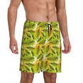 thumbnail image 2 of Sikiie Autumn Harvest Cartoon Corn Mens Pajama Shorts, Lounge Pant, Men's shorts，Sleep Pj Shorts for Men-Large, 2 of 6