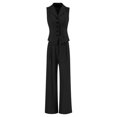 thumbnail image 3 of Women's Trousers Suit Set Casual Vest With Pockets For Everyday Wear Stylish Summer Outfit Pairing With Heels Comfortable And Machine Washable Activewear Snow Women Ladies Working Suits And Dresses, 3 of 4