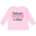 thumbnail image 3 of Inktastic Future Soccer Star Girls Girls Long Sleeve Toddler T-Shirt, 3 of 5