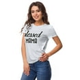 thumbnail image 2 of Inkmeso Crew Neck Blessed Mama Graphic Tshirt Short Sleeve Women Cotton Tee, 2 of 9
