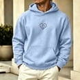 thumbnail image 3 of Goodtrade8 Hooded Sweatshirts Hoodies for Men Athletic Pullover Sweatshirt with Pocket Soft Long Sleeve Print Casual Mens Hoodies, 3 of 7