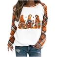 thumbnail image 1 of Atogsazn Sweatshirts de l'Action de Grâce pour Femmes, Blouses Amples à Manches Longues, Orange P Mode, 1 of 5