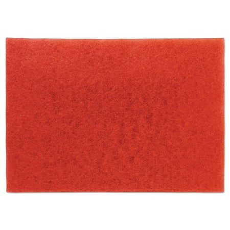 - 3m Red Buffer Floor Pads 5100, Low-Speed, 28 x 14, 10/Carton (MMM59065)