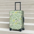 thumbnail image 6 of Lsque flower and leaf Printed Luggage Cover, Travel Luggage Protector,Scratch and Dirt Resistant, Fits 18-32 Inch Luggage-Medium, 6 of 7