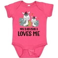 thumbnail image 3 of Inktastic Zebra My Babushka Loves Me Boys or Girls Baby Bodysuit, 3 of 5