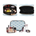 thumbnail image 4 of Iauyy 3 Piece Large Portable Hanging Toiletry Bags for Travel,Foldable Makeup Organizer with Multiple Compartments for Men&Women，Light and Airy Watercolor Style, 4 of 9