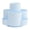 Light Blue, variant on HOARBOEG 360° Rotating Pen Organizer, White 7-Compartment Pencil Holder, Carousel Desk Caddy for Office Teens & Makeup Brushes, Spinning Desktop Storage, Large Capacity Cube