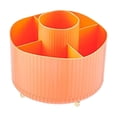 thumbnail image 3 of Organizador de maquillaje perfecl escaparate de soporte de maquillaje Naranja con múltiples compartimentos, 3 of 8