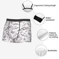 thumbnail image 3 of Susaid Lavender And Butterfly Print Men's Mesh Boxer Briefs Cooling Breathable Sports Underwear Wide Waistband Boxer Briefs W/Fly-Large, 3 of 5