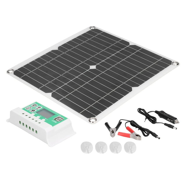 Controlador de Carga Solar, Kit de Paneles Solares Flexibles para Ciclismo Exterior Para Automóviles para Automóviles RVS paralites de Aviones