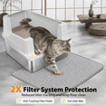 thumbnail image 3 of Stainless Steel Cat Litter Box Extra Large Cats Metal, 3 of 8