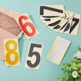 thumbnail image 4 of 1bag 4 colors 40pcs Number Reflective Stickers Waterproof Mailboxes Decals Modern Number Self Adhesive Mixed color Vinyl Stickers for Outside Signs House Window Address Indoor Outdoor 2 x 4 Inch, 4 of 7