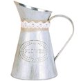 thumbnail image 1 of Maceta de hierro vintage con forma de barril y encaje para flores, jarrón de almacenamiento, accesorio para fotos, 1 of 7