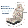 thumbnail image 3 of Wukai Paisley Flowers Full Set Car Seat Covers with Soft Padding Universal Auto Front Seats Protector and Cushion Mat, 3 of 5