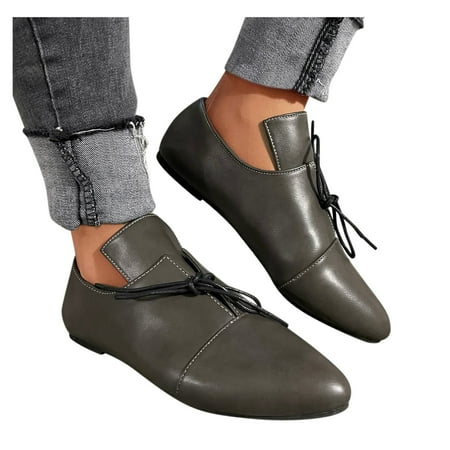 

eczipvz Walking Shoes Women Fashion Womens Breathable Lace Up Shoes Casual Shoes Women s Shoes Casual Grey