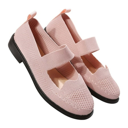 

Yoslce Shoes for Women Slip On Shoes Comfort Fashion Comfortable For Walking Sneakers Mesh Breathable Shoes Pink 39