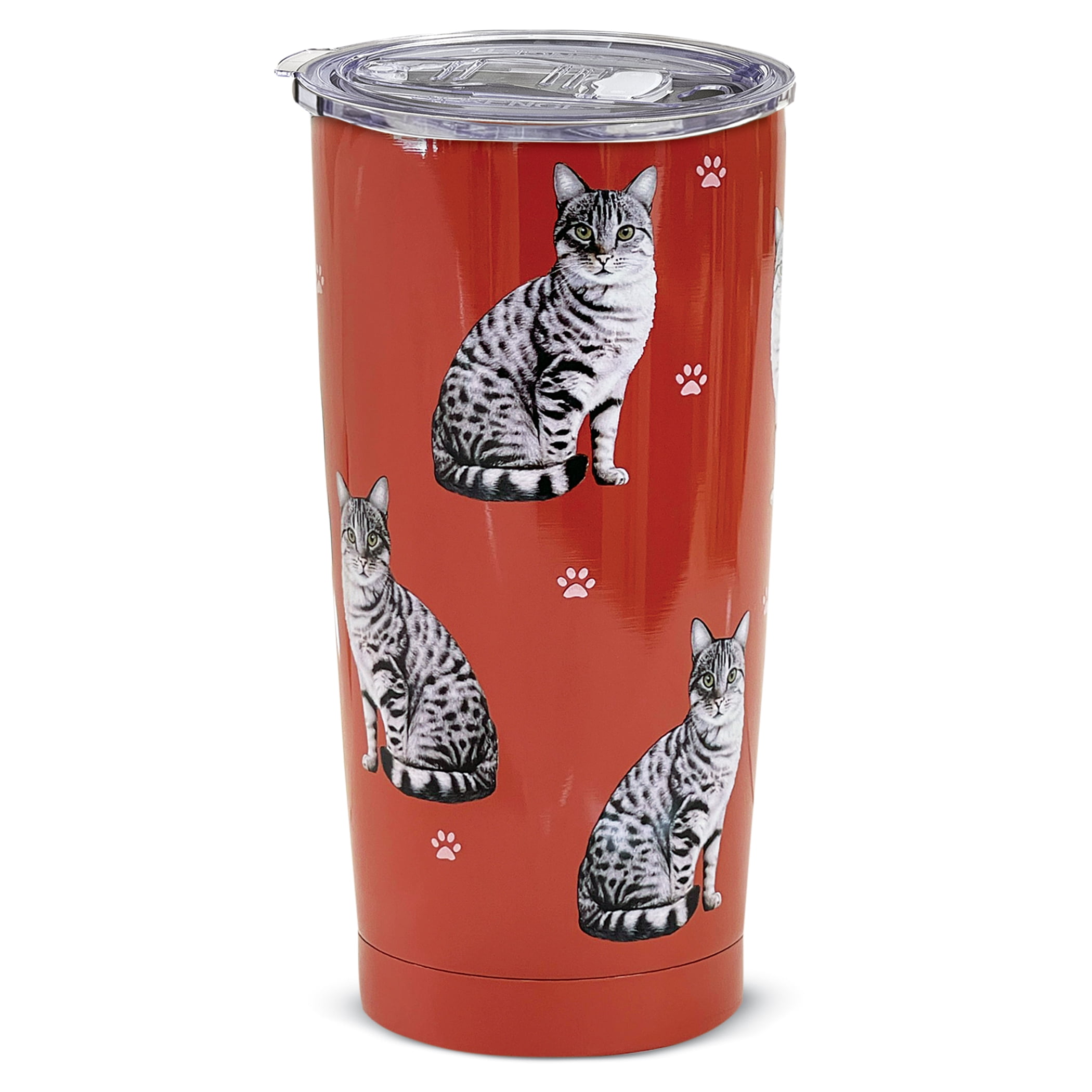 Best Friends Have Paws Coral 20 oz. Insulated Tumbler