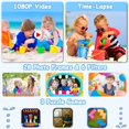 thumbnail image 4 of Cámara impermeable para niños Agoigo HD 5 MP 1080P 32 GB con funda azul oscuro, 4 of 6