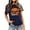 Navy 1, variant on Women Casual Basketball Style Short Sleeve Crew Neck T-Shirt, Soft Breathable Cotton Loose Fit Sports Daily Tops, City Themed Lightweight Summer Tees for Outdoor Workout