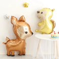thumbnail image 3 of Globos de aluminio de animales para niños y adultos, decoraciones de fiesta de cumpleaños, suministros de jungla, conejo, erizo, ardilla, ciervo, Safari, 3 of 4