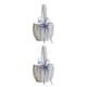 thumbnail image 2 of Matsuzay Cesta de boda con lazo, diseño Simple, portador de anillo para niñas, soporte de flor de diamantes de imitación, contenedor de Azul 2Conjunto, 2 of 6