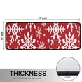 thumbnail image 5 of Kitchen Rugs Sets Of 2,Red Christmas Snowflake Pattern Anti Fatigue Kitchen Mat Rugs Non Slip Washable,Decorative Kitchen Floor Mats for Kitchen,Sink,Laundry,17"x47"+17"x47", 5 of 5