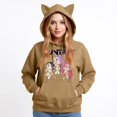 thumbnail image 3 of Pop cazadora para niña Demon Hunters Women's Fashion Cat-Ear Crop Top Hooded Sweatshirt （Light Brown）, 3 of 4