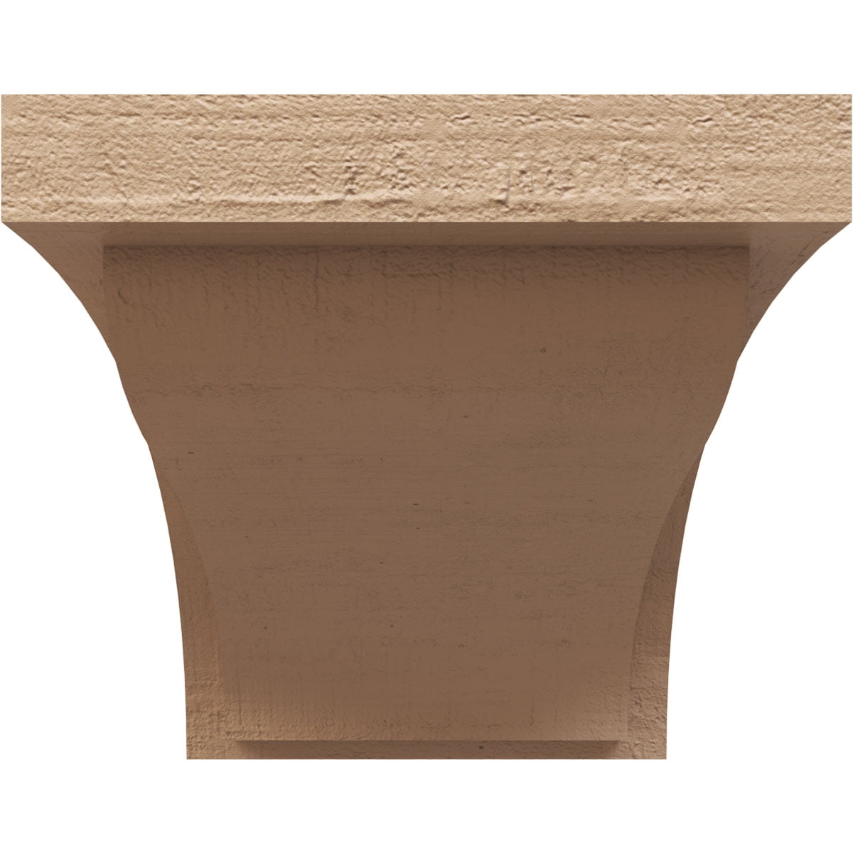 11"W x 22"D x 11"H Wide Helena Rough Cedar Woodgrain TimberThane Corbel, Primed Tan