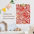 thumbnail image 5 of FMSHPON Christmas Xmas Candy Lollipop Clipboard Hardboard Wood Nursing Clip Board and Pull for Standard A4 Letter 13x9 inches, 5 of 5