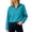 Blue, variant on Jackets for Women Solid Half Zip Pullover Windbreaker Jacket Stand Collar Long Sleeve Drawstring Hem Casual Cropped Anorak Top