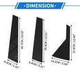 thumbnail image 6 of Unique Bargains 6 Pcs Door Pillar Window Trim for Kia Seltos 2020-2023 Black, 6 of 8