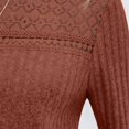 thumbnail image 5 of EDFBUYKRS Tops for Women Fall V Neck Long Sleeves Shirts Plus Size Ruffle Sleeve Tunic Soild Color Blouses for Lady Size Xl, 5 of 6