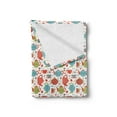 thumbnail image 2 of Tea Party Soft Flannel Fleece Blanket, Colorful Tea Party Illustration with Pots Cups Spoons on Colorful Dotted Pattern, Cozy Plush for Indoor and Outdoor Use, 50" x 60", Multicolor, by Ambesonne, 2 of 5