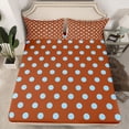 thumbnail image 2 of Homewish Kids Children Retro Polka Dots Twin Sheet Sets 3pcs,Minimalist Circle Twin Fitted Sheet Microfiber,Mid Century Vintage Geometric Breathable Flat Sheet,Ultra Soft Home Decor, 2 of 7