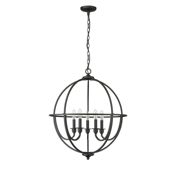 Millennium Lighting Artemis 5/6 Chandelier Ceiling Light Matte Black - 5
