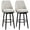 Cream White, variant on HOMCOM Bar Height Bar Stools Set of 2 360° Swivel Barstools with Legs, Grey