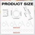 thumbnail image 2 of 12Sets Toggle Clasps 925 Sterling Silver Plated Brass T-Bar Closure Clasps with Jump Rings OT Toggle Connectors for Jewelry Findings Making Accessory Supplies DIY Craft Bracelet Necklace, 2 of 7