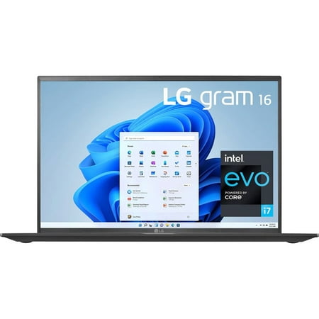 LG gram 16" Laptop, Intel Core i7 i7-1165G7, 256GB SSD, Windows 11 Home, 16Z90P-K.AAB7U1