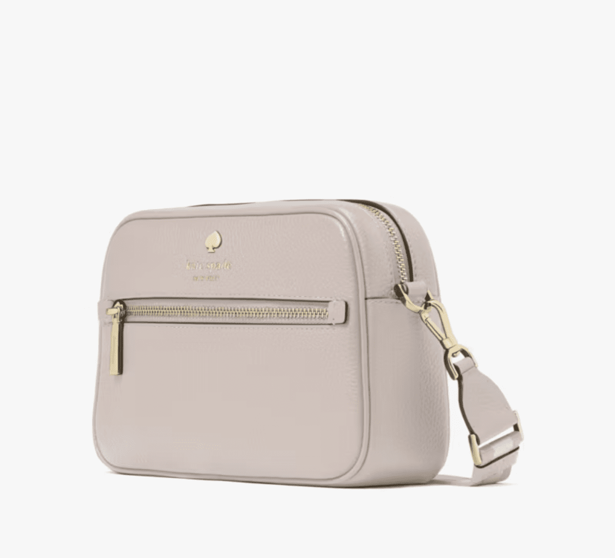 Kate Spade New York Emma Camera Bag Crossbody – Pebbled Leather Designer Handbag with Zip Closure & Adjustable Strap