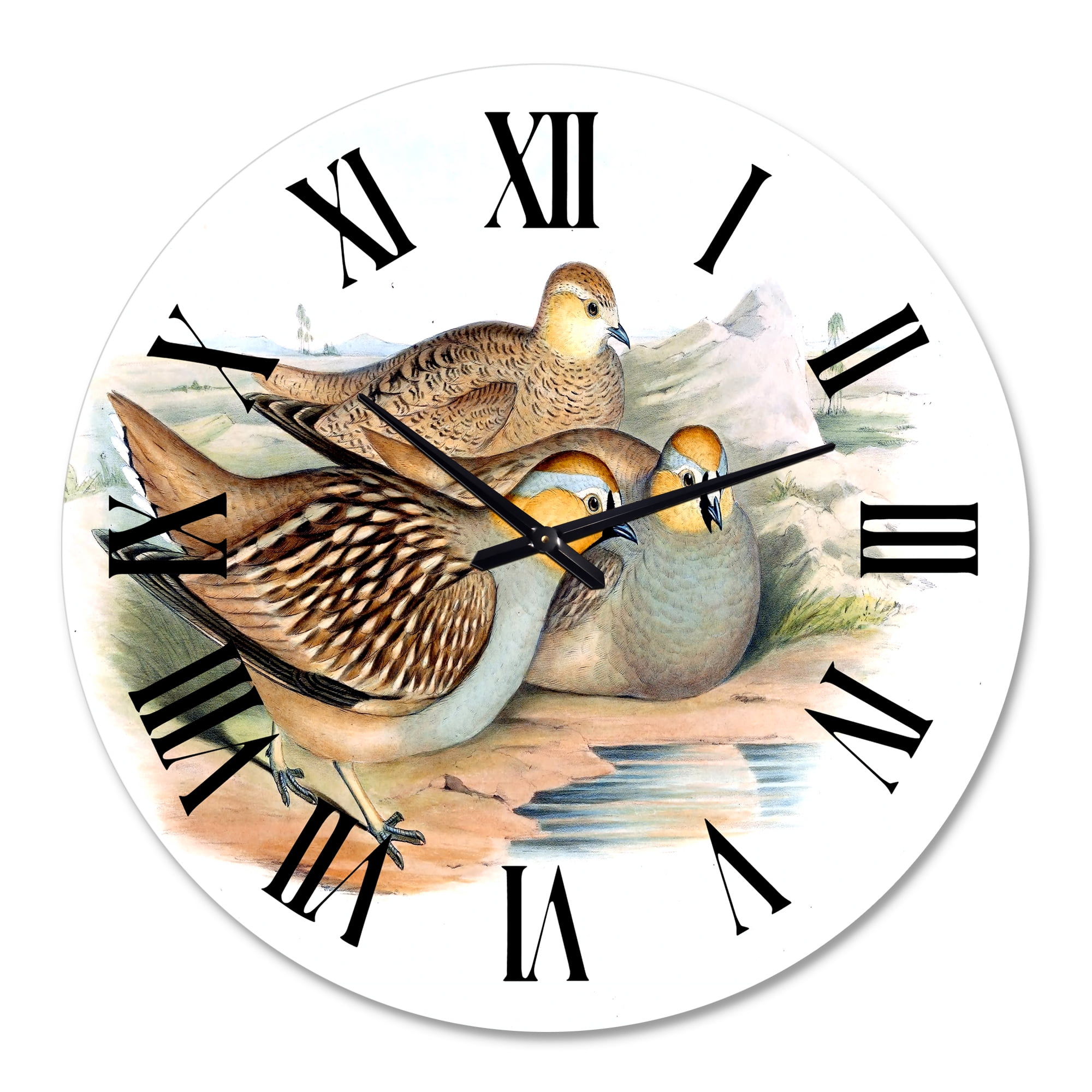 Designart 1 in Quartz Traditional Wall Clock