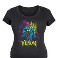 thumbnail image 3 of Marvel Venom - Black Light - Maternity Scoop Neck Graphic T-Shirt, 3 of 5