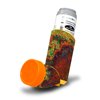 Skin Decal Wrap Compatible With Proventil HFA Asthma Inhaler Sticker Design Rust