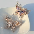 thumbnail image 6 of AYYUFE Lady Pin Rhinestone Butterfly Shape Multi Colors Stainless Dress Brooch for Prom, 6 of 8
